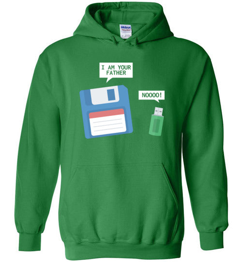 USB Floppy Disk Father Son Hoodie