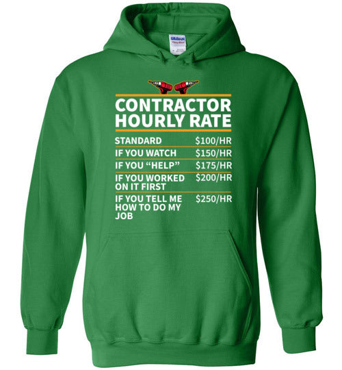 Contractor Hourly Rate Hoodie