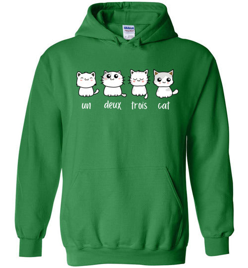 Un Deux Trois Cat Hoodie
