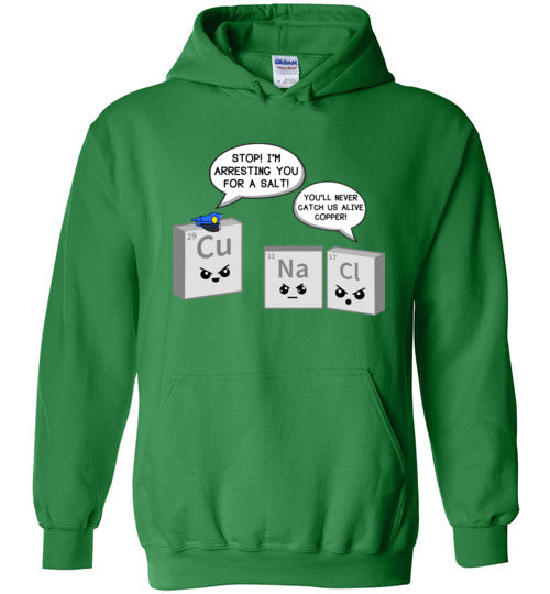 Periodic Table A Salt Copper Hoodie