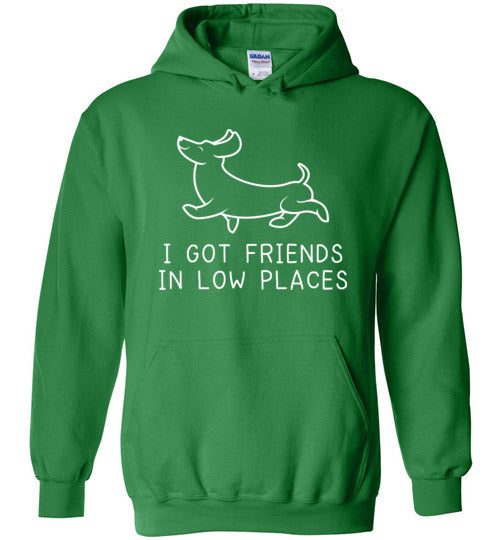 Dachshund Friends Low Places Hoodie