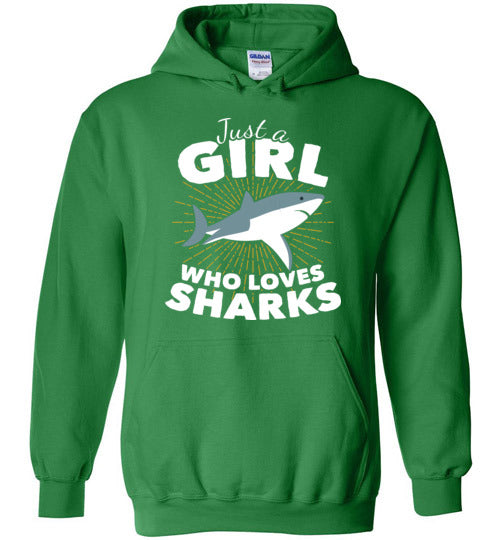 Just A Girl Who Loves Sharks Hoodie