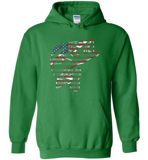 Bass Flag Fishing Hoodie