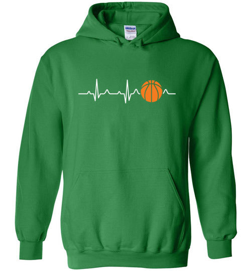 Basketball Heartbeat Hoodie