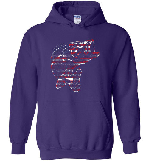 Bass Flag Fishing Hoodie