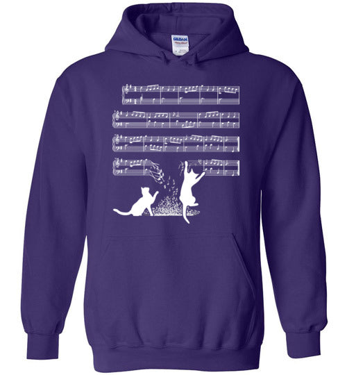 Cat Music Sheets Hoodie