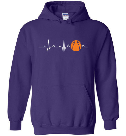 Basketball Heartbeat Hoodie
