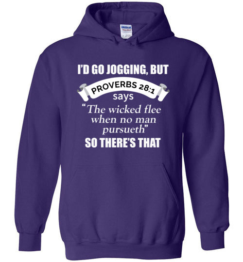 Christian Jogging But Proverbs Hoodie