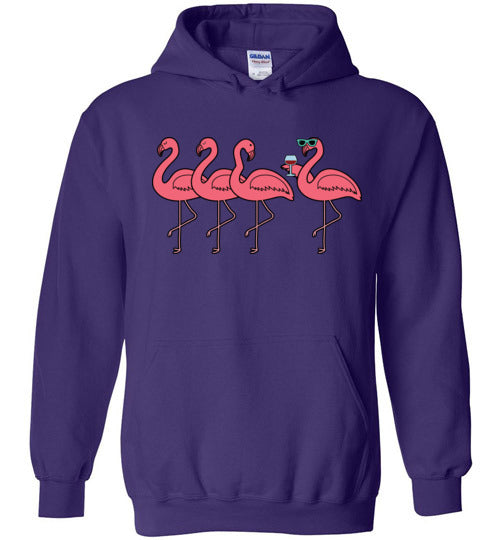 Flamingo Group Wine Hoodie