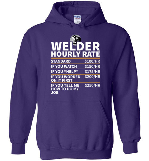 Welder Hourly Rate Hoodie