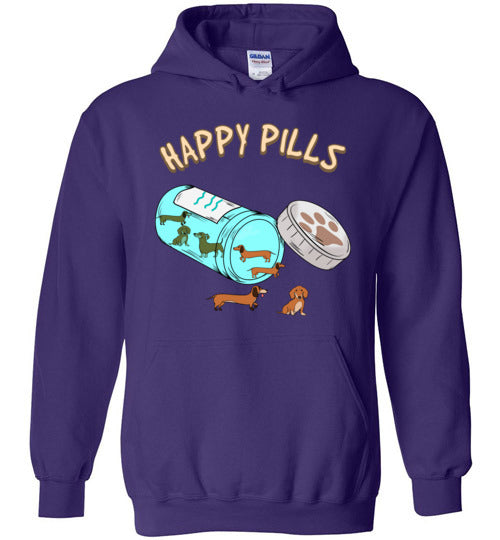 Happy Pills Dachshund Hoodie