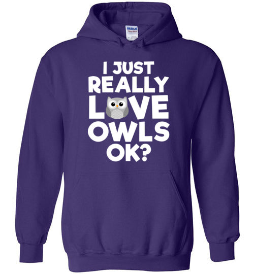 Just Really Love Owls Hoodie