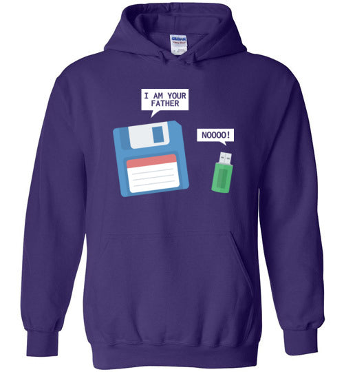 USB Floppy Disk Father Son Hoodie