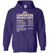 Carpenter Hourly Rate Hoodie