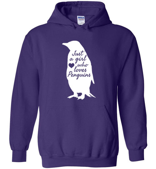 Just A Girl Who Loves Penguins Hoodie