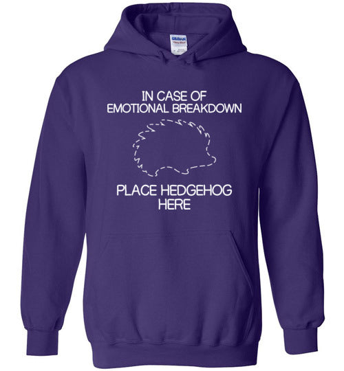 Hedgehog Emotional Breakdown Hoodie