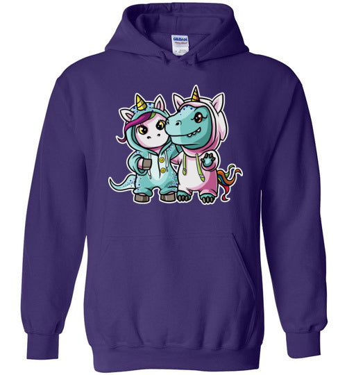 Unicorn T-Rex Costumes Hoodie