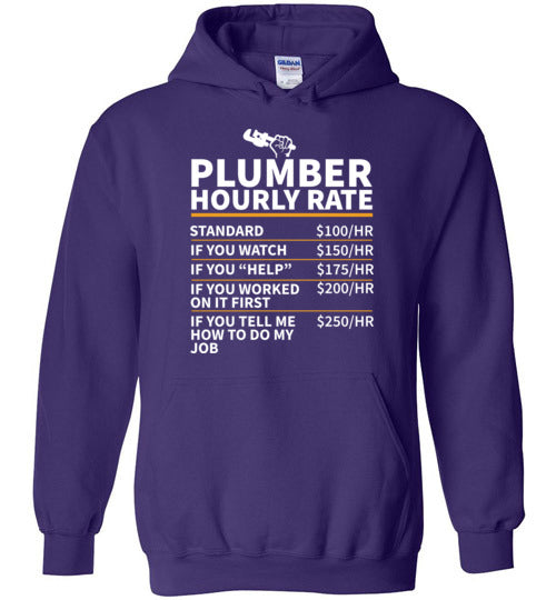 Plumber Hourly Rate Hoodie