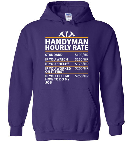 Handyman Hourly Rate Hoodie