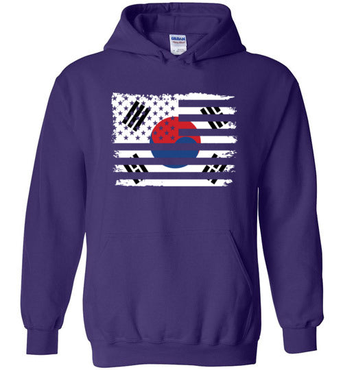 South Korean American Flag Hoodie