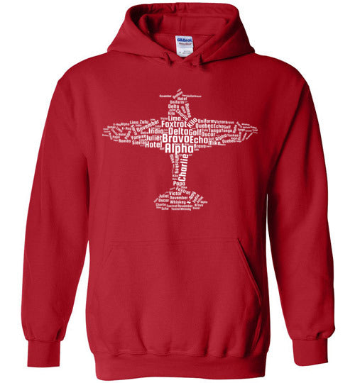 Aviation Word Cloud Hoodie