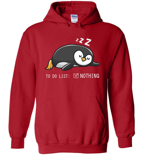 Penguin To Do List Hoodie