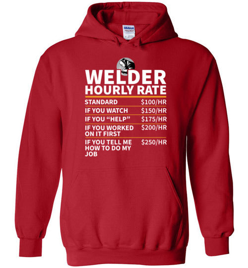 Welder Hourly Rate Hoodie