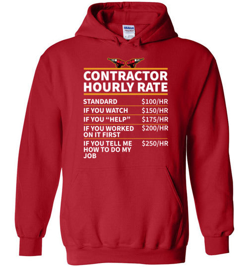 Contractor Hourly Rate Hoodie