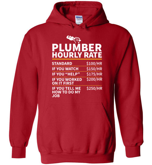 Plumber Hourly Rate Hoodie