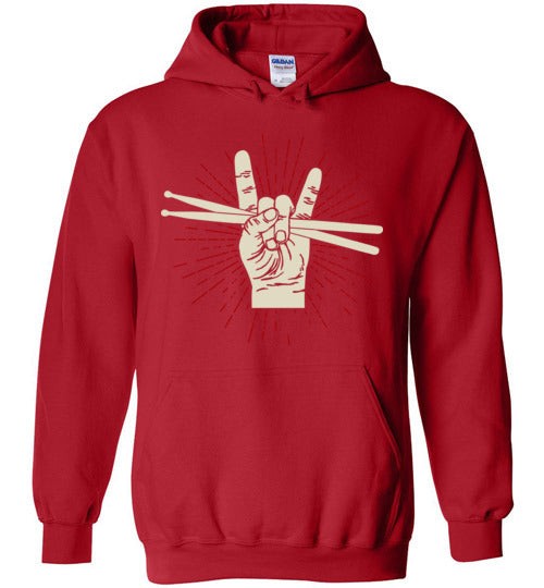 Drum Rock Hands Drumsticks Hoodie