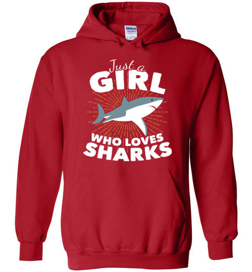 Just A Girl Who Loves Sharks Hoodie