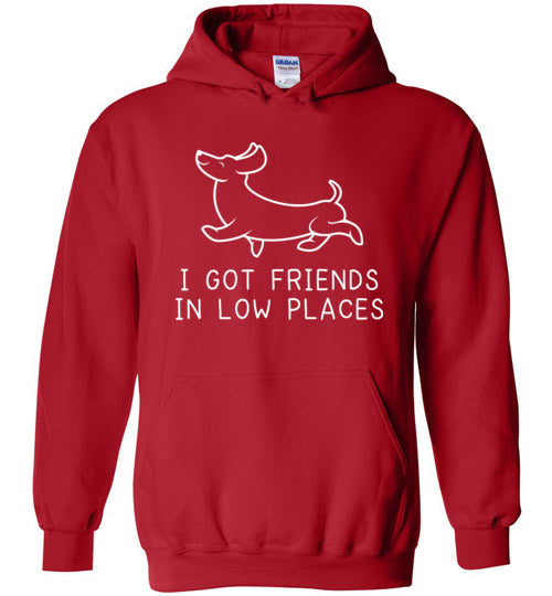Dachshund Friends Low Places Hoodie