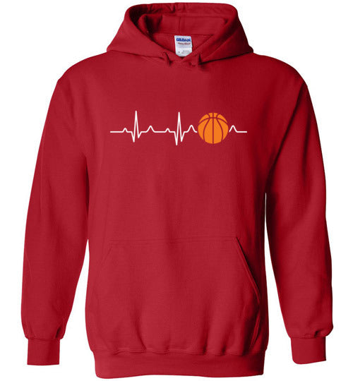 Basketball Heartbeat Hoodie