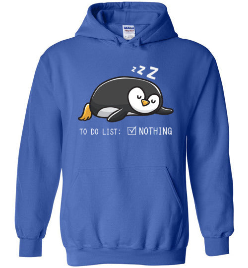 Penguin To Do List Hoodie