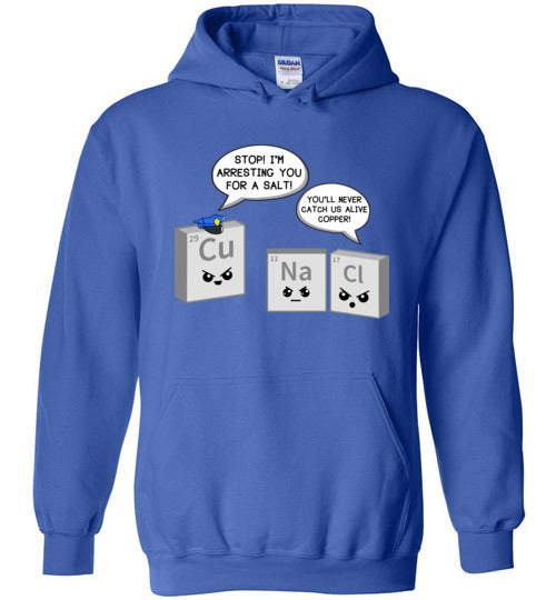 Periodic Table A Salt Copper Hoodie