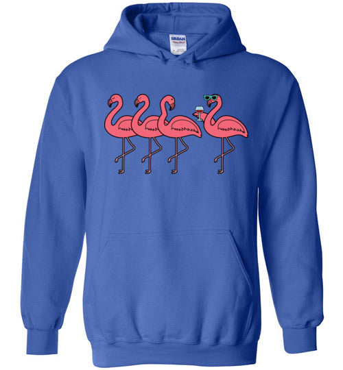 Flamingo Group Wine Hoodie