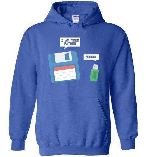 USB Floppy Disk Father Son Hoodie