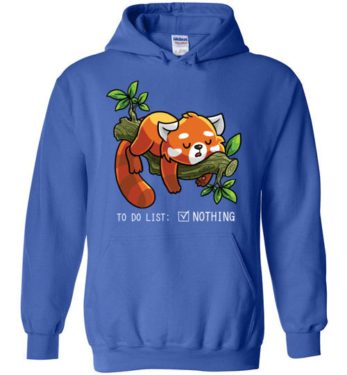 Red Panda To Do List Nothing Hoodie