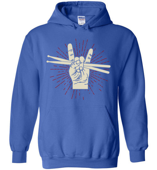 Drum Rock Hands Drumsticks Hoodie