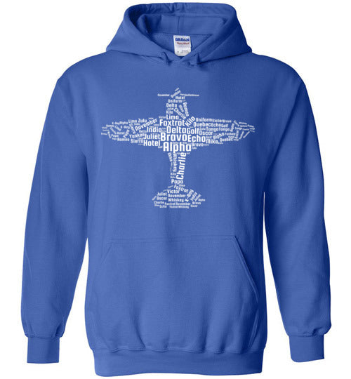 Aviation Word Cloud Hoodie