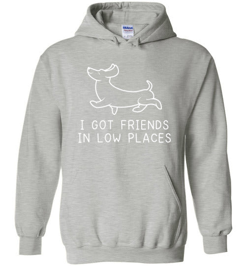 Dachshund Friends Low Places Hoodie