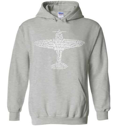 Aviation Word Cloud Hoodie