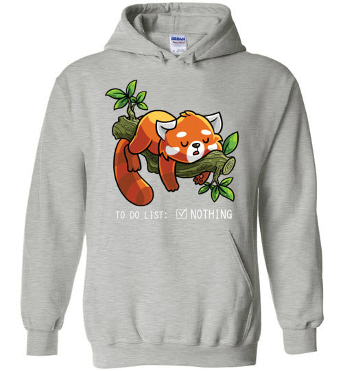 Red Panda To Do List Nothing Hoodie