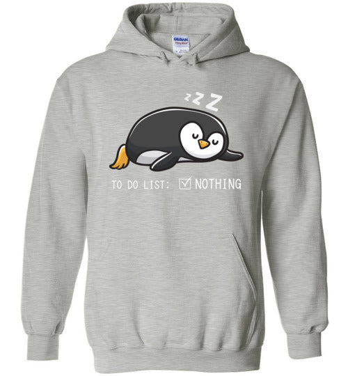 Penguin To Do List Hoodie