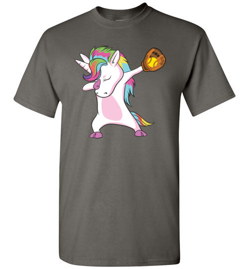 Softball Dabbing Unicorn Gildan Youth