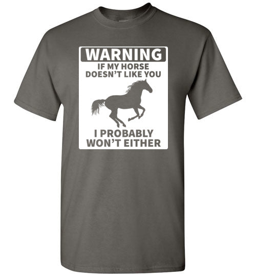 Horse Warning Gildan Youth