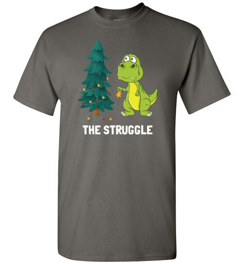 Dinosaur T-Rex Christmas Struggle Gildan Youth