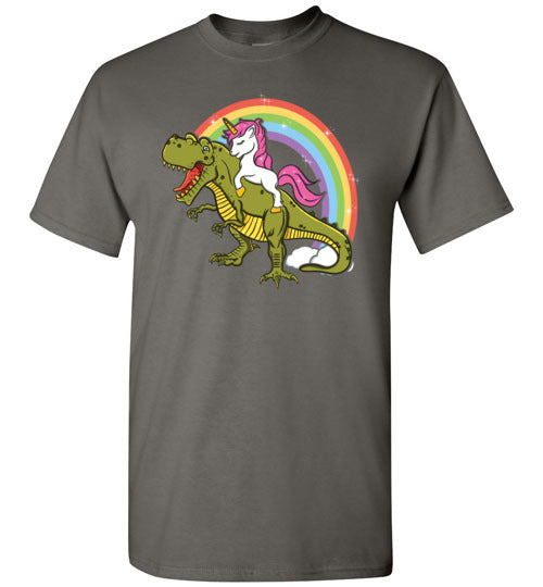 Unicorn Riding T-Rex Gildan Youth