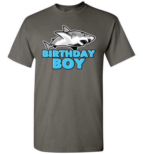Birthday Boy Shark Youth Shirts