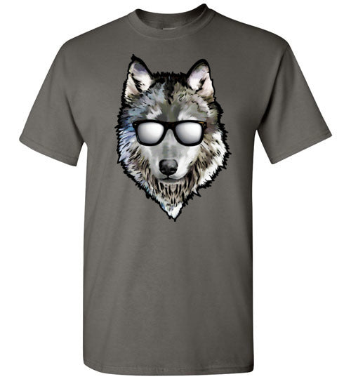 Wolf Wearing Sunglasses Gildan Youth